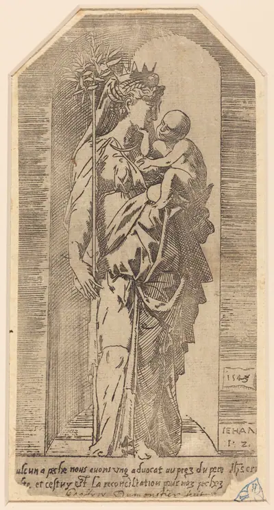 The Crowned Virgin in a Niche