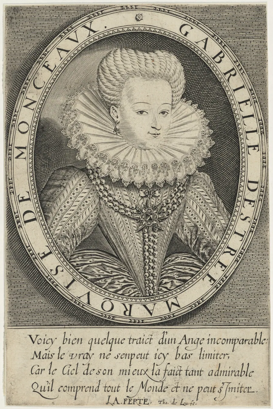 Gabrielle D'Estrees, Marquise de Monceaux by Thomas de Leu