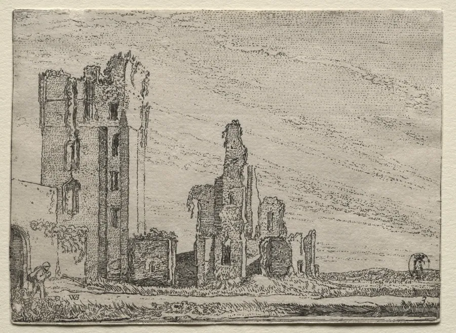Ruins of the Castle Huys Te Kleef near Haarlem by Willem Pietersz Buytewech