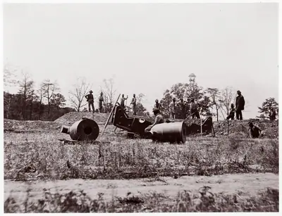 Pontoon Bridge at Deep Bottom, James River