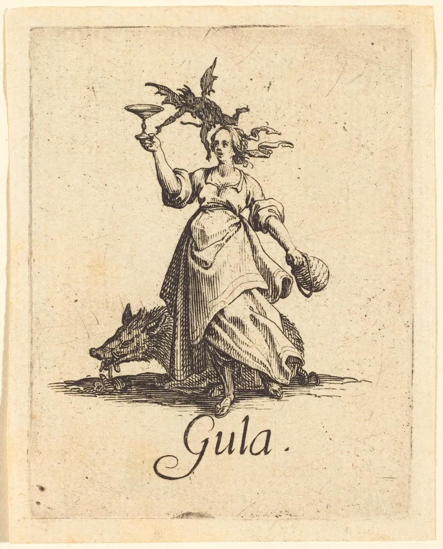 Gluttony by Jacques Callot