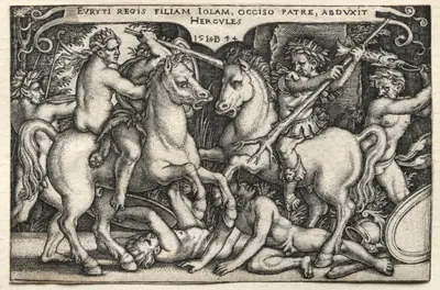 The Labors of Hercules: Hercules Abducting Iole
