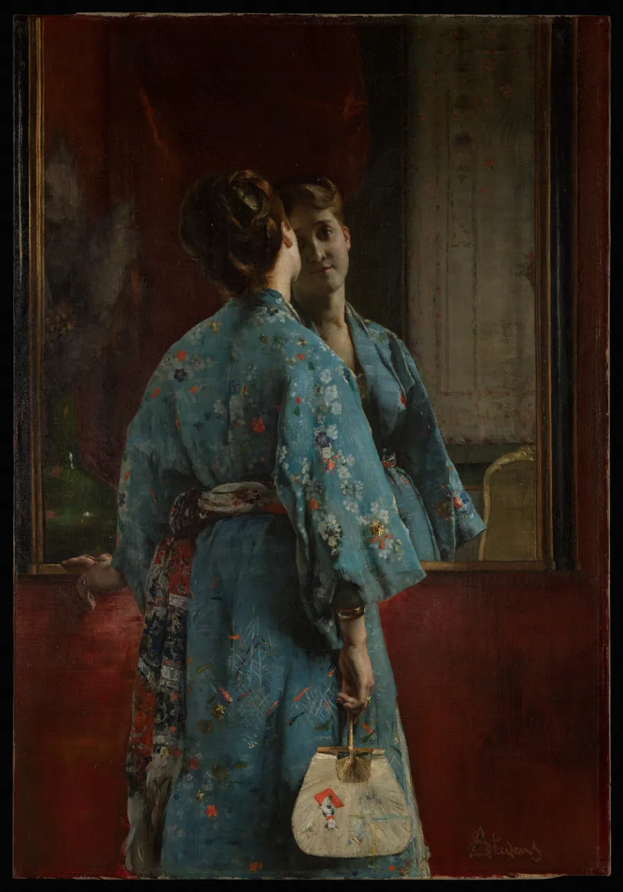 The Japanese Robe by Alfred Stevens