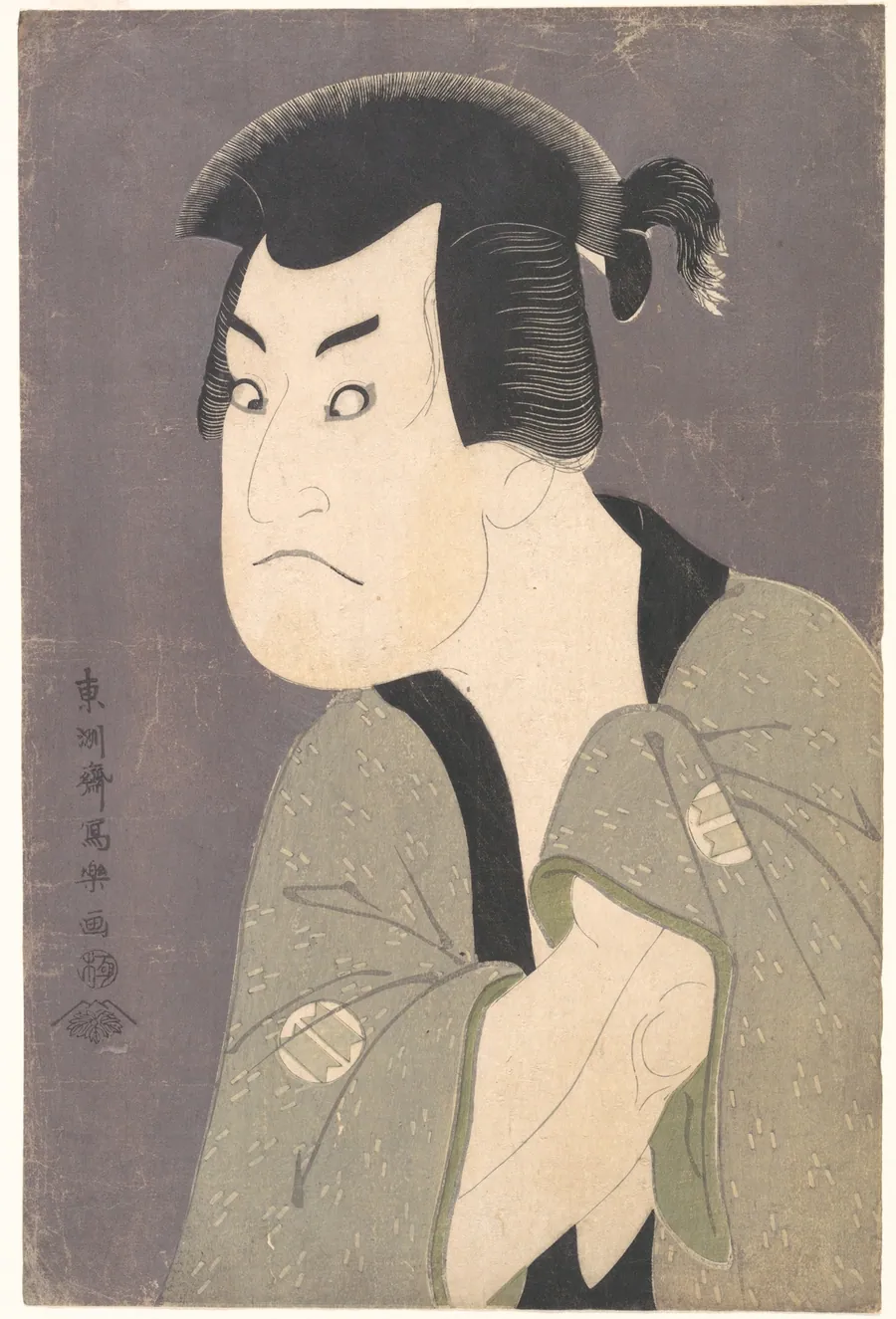東洲斎写楽画   三世坂田半五郎の藤川水右衛門   『花菖蒲文禄曽我』|Sakata Hangorō III as Fujikawa Mizuemon in the Play "Hana Ayame Bunroku Soga" by Tōshūsai Sharaku