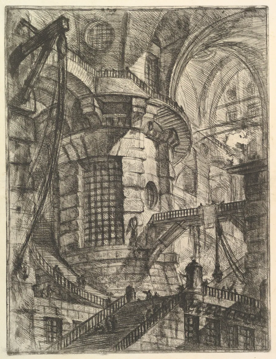 The Round Tower, from "Carceri d'invenzione" (Imaginary Prisons) by Giovanni Battista Piranesi