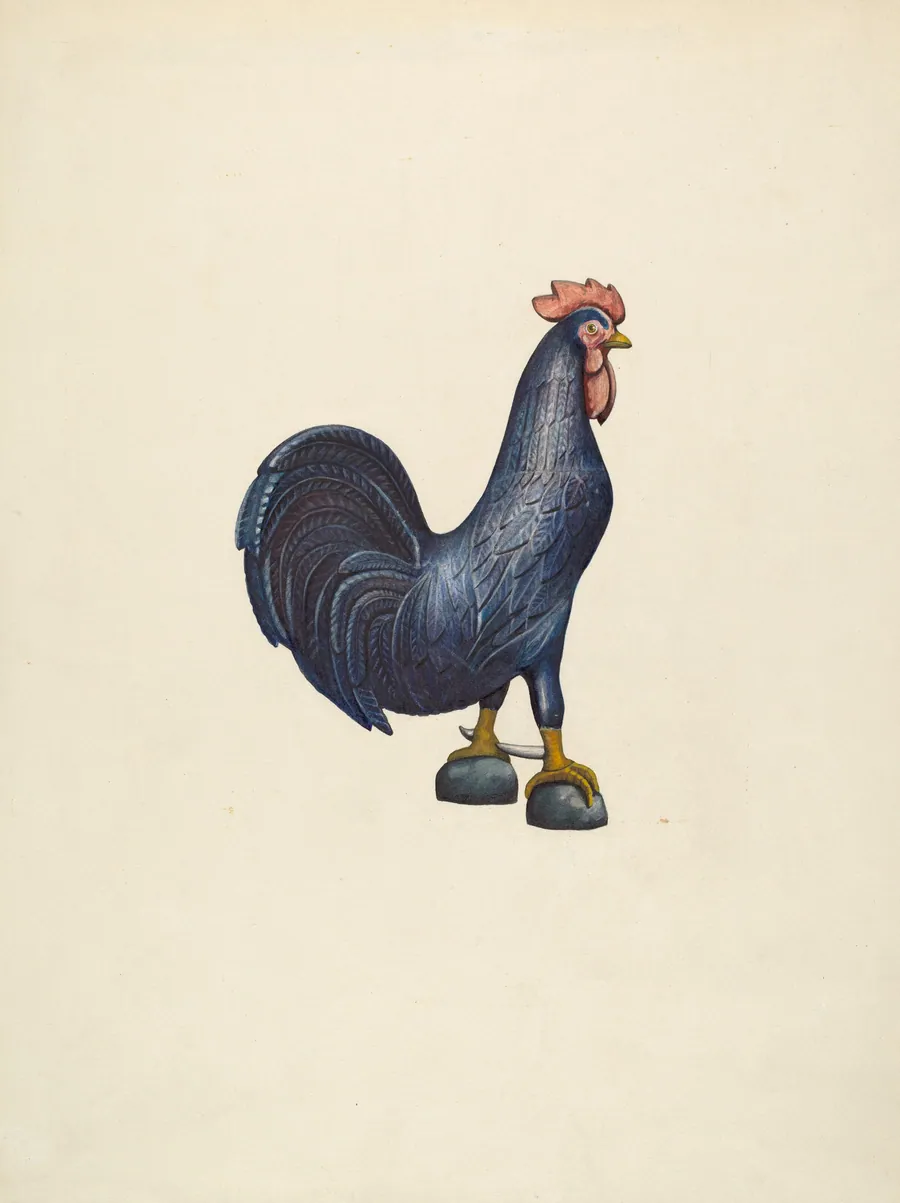 Wooden Rooster by John Davis