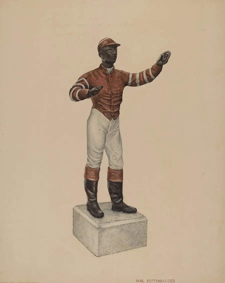 Cast Iron Dobbie: Jockey by Paul Poffinbarger