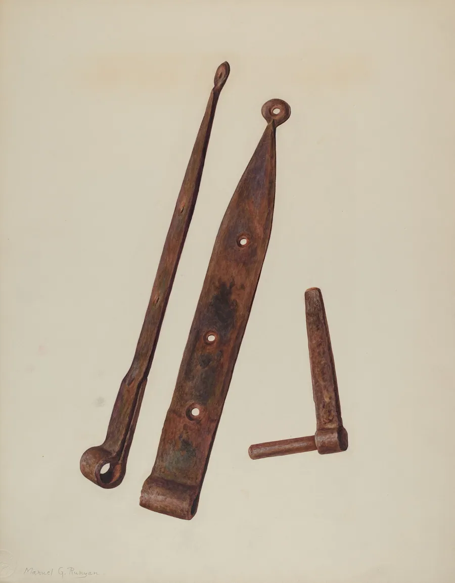 Hinges and Bolt by Manuel G. Runyan