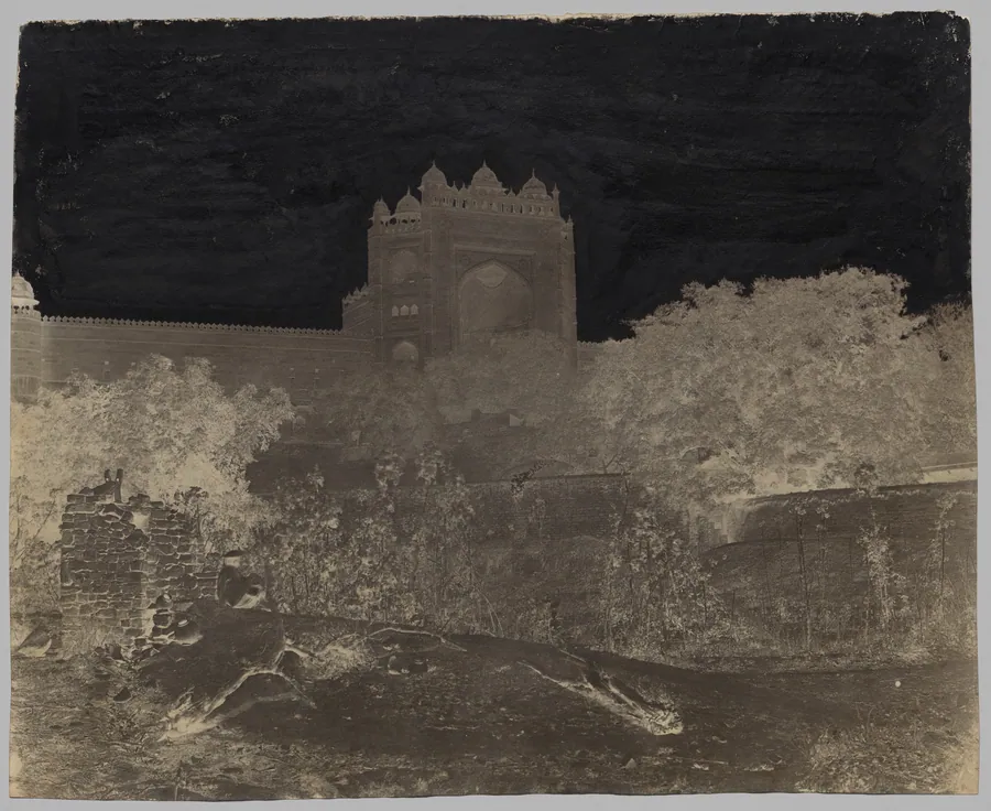 Buland Darwaza with Figure by Dr. John Murray