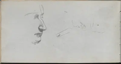Sketchbook, page 80: Study of Faces
