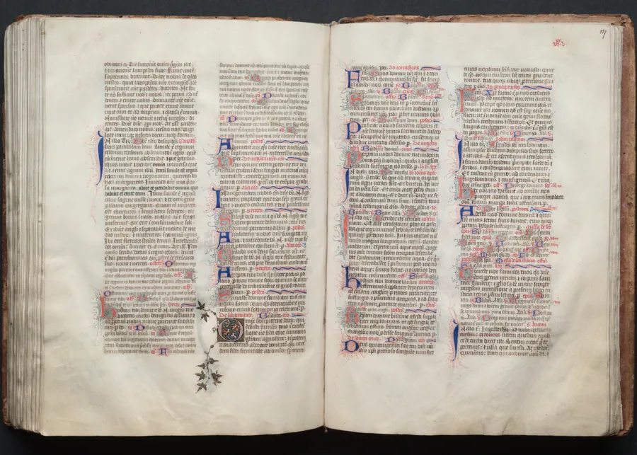 The Gotha Missal:  Fol. 136v, Text by Master of the Boqueteaux