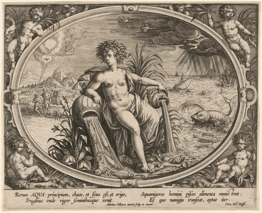 Aqua (Water) by Adriaen Collaert