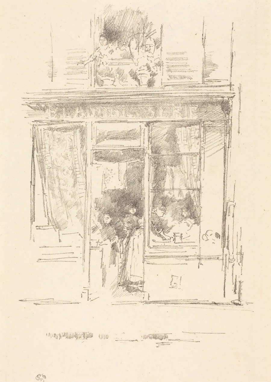The Laundress: "La Blanchisseuse de la Place Dauphine" by James McNeill Whistler