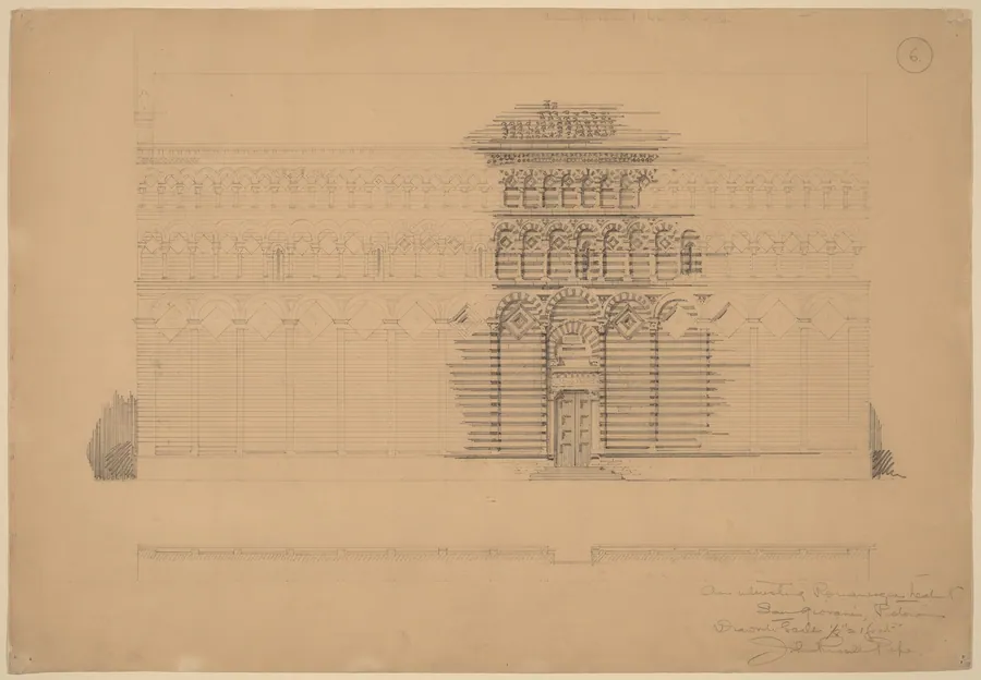 An Interesting Romanesque Treatment, San Giovanni, Pistoia by John Russell Pope