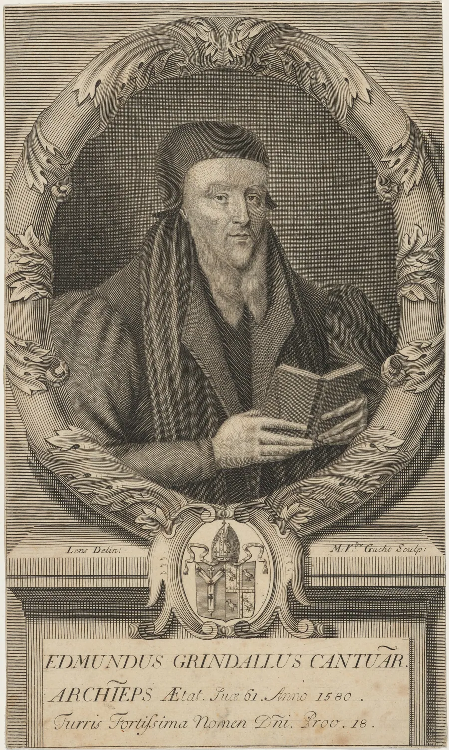 Edmund Grindal, Archbishop of Canterbury by Michiel van der Gucht