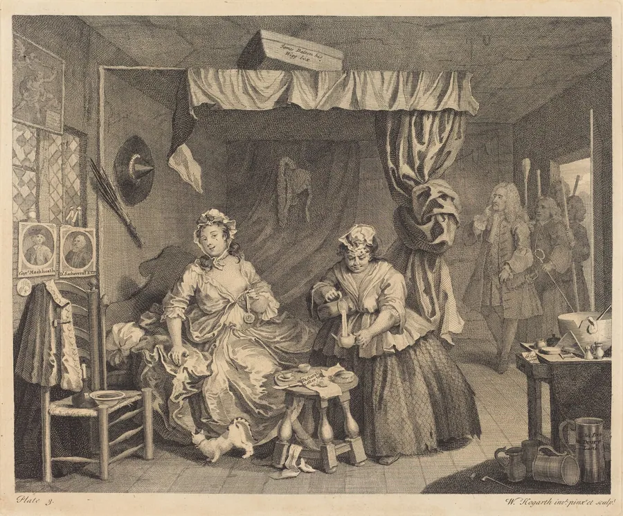 A Harlot's Progress: pl.3 by William Hogarth