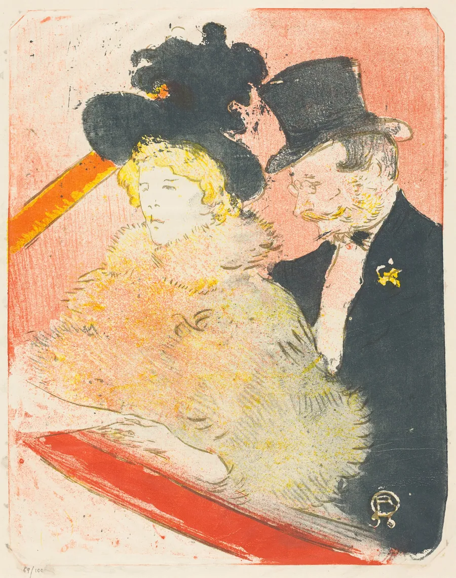 At the Concert (Au concert) by Henri de Toulouse-Lautrec