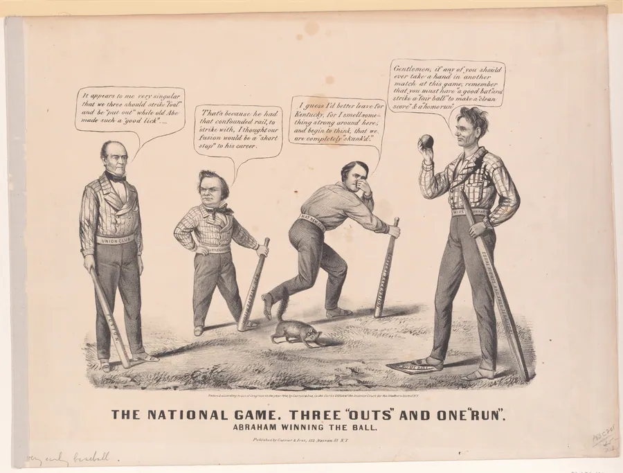 The National Game. Three "Outs" and One "Run" – Abraham Winning the Ball by John Bell