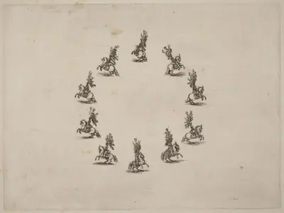 Ten Cavaliers in a Circle