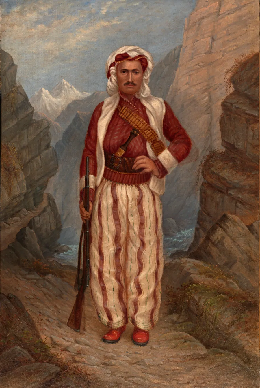 Kurd Man by Antonion Zeno Shindler, 1813 Bulgaria-died Washington, DC 1899