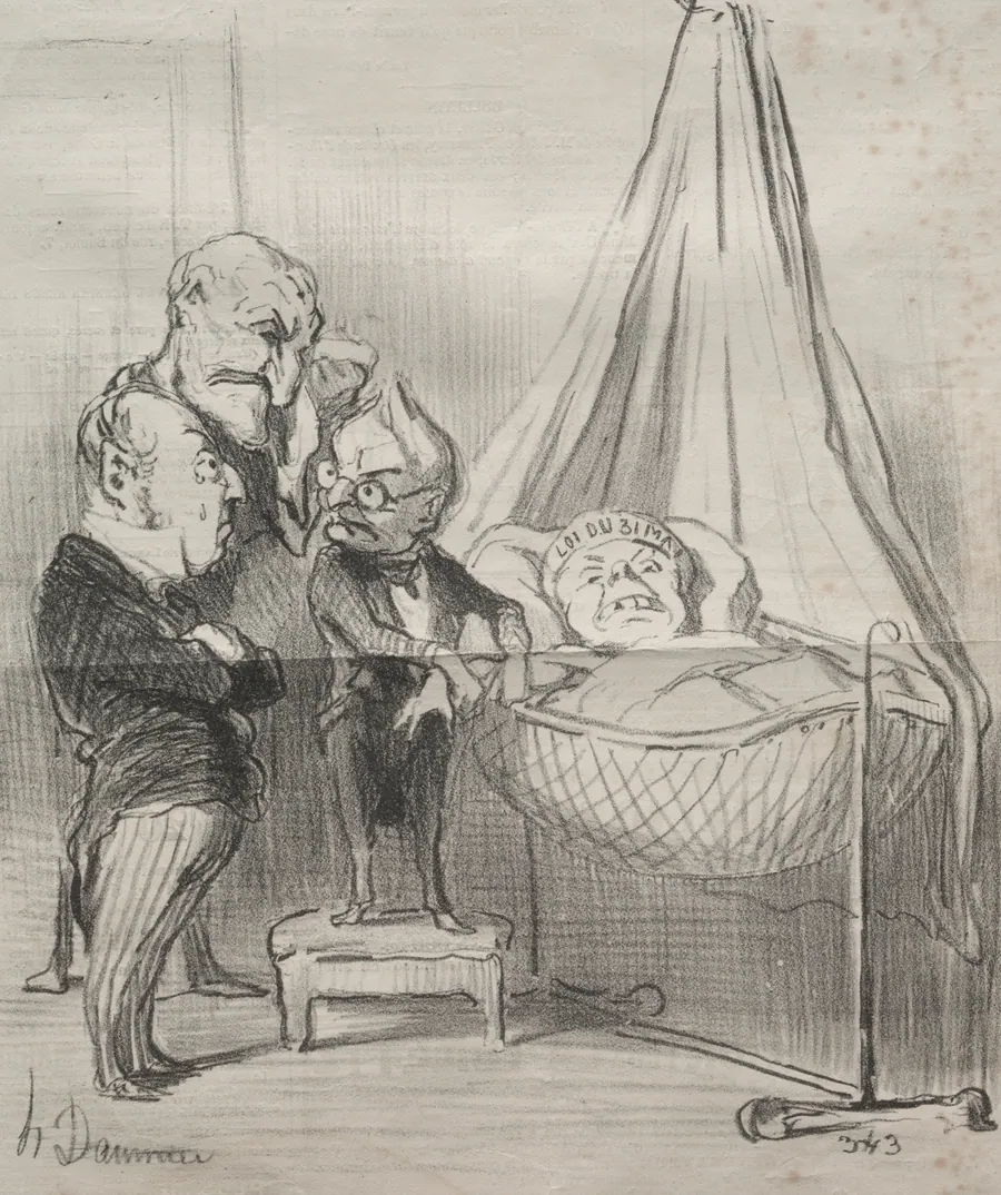 No doubt, she is very ill!... by Honoré Daumier