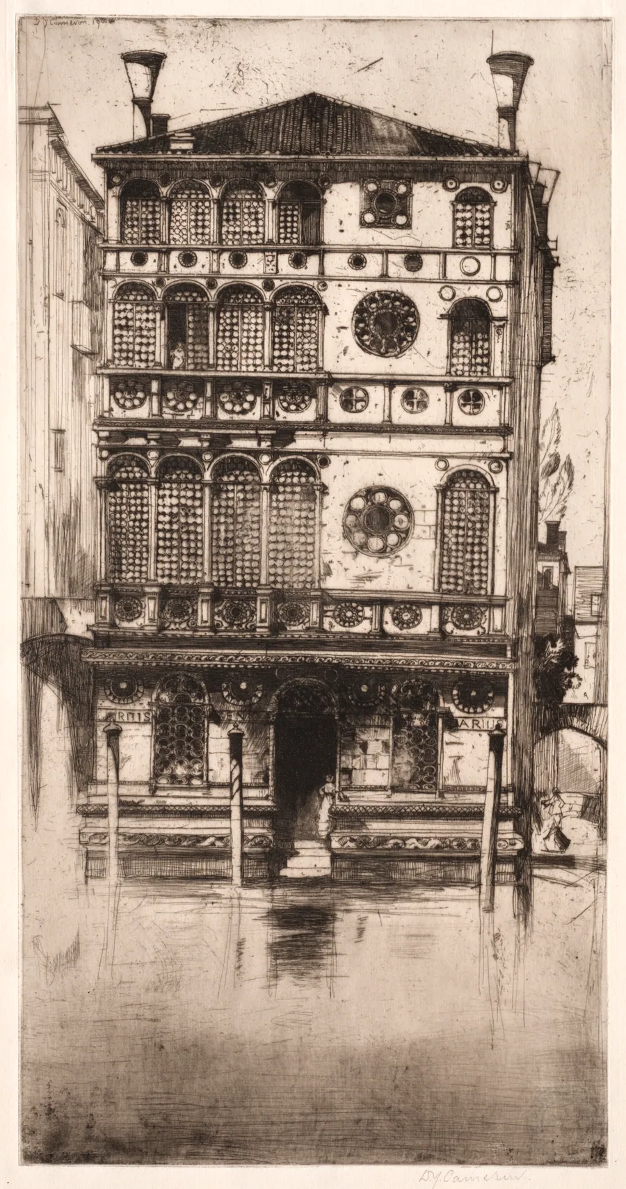 Palazzo Dario, Venice by David Young Cameron