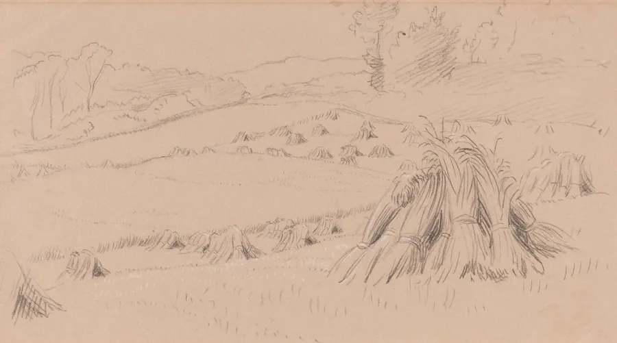 The Harvest Field by John Linnell