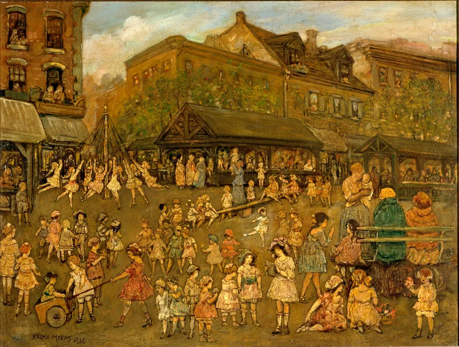 The Field of Joy by Jerome Myers, born Petersburg, VA 1867-died New York City 1940