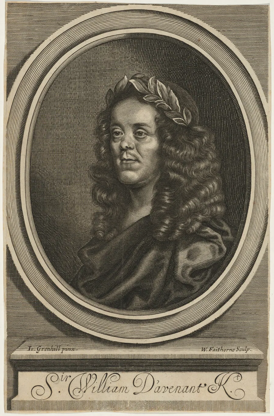 Sir William Davenant by William Faithorne