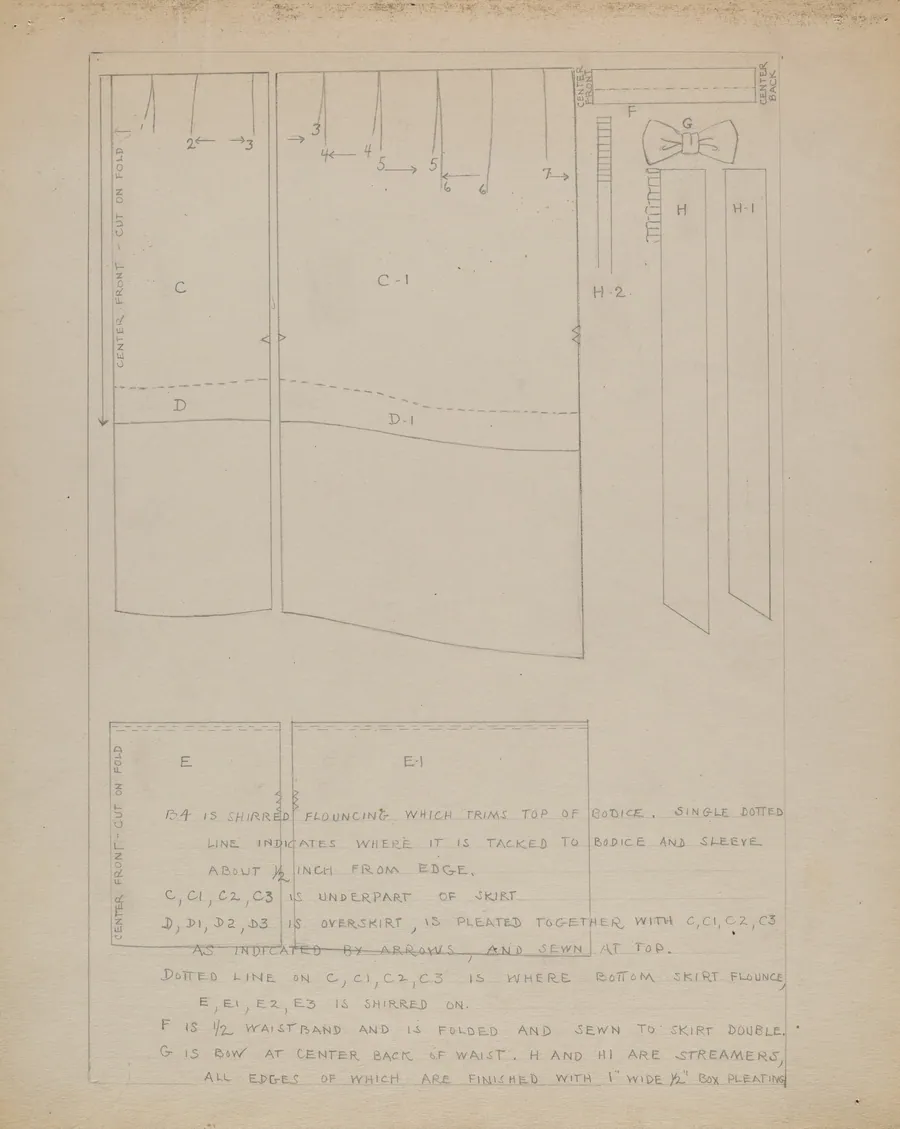 Dress Pattern by Emery Herrett