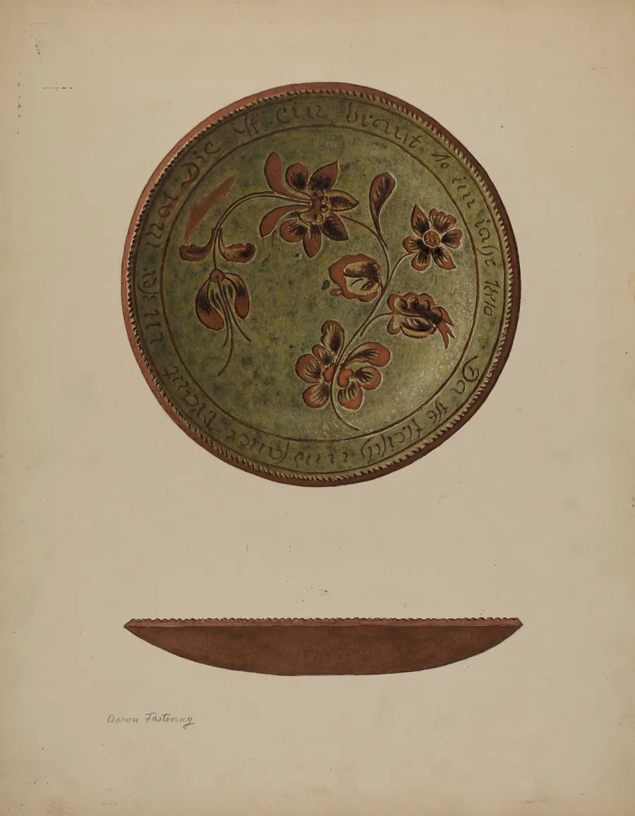 Pa. German Plate by Aaron Fastovsky