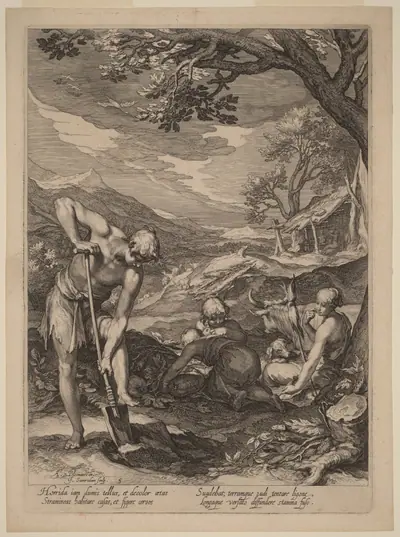 Adam and Eve Working