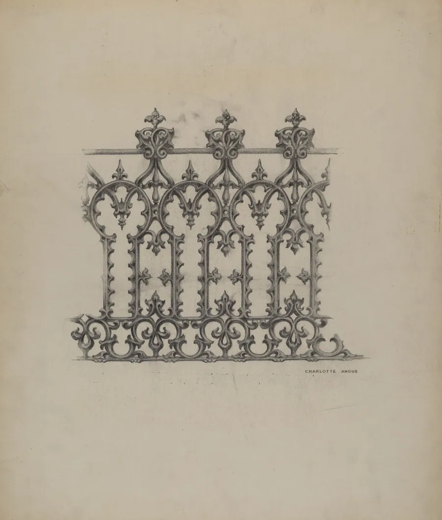 Cast Iron Fence by Charlotte Angus