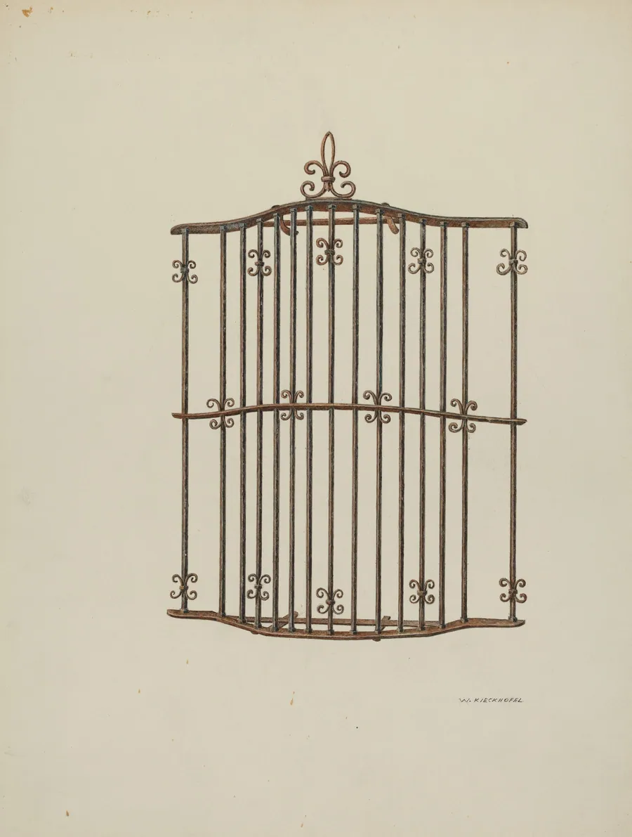 Iron Grille by William Kieckhofel
