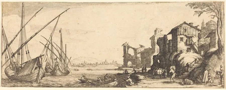The Small Port by French 17th Century