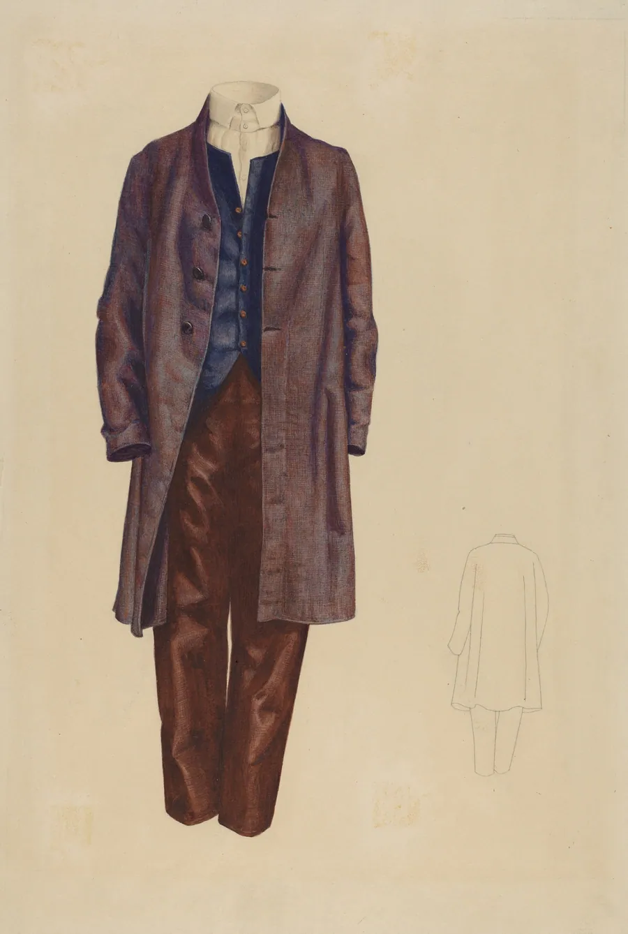 Shaker Man's Costume by American 20th Century