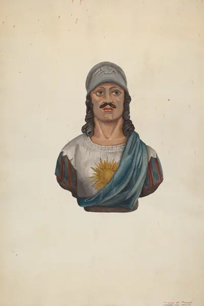 Figurehead: Warrior with Helmet