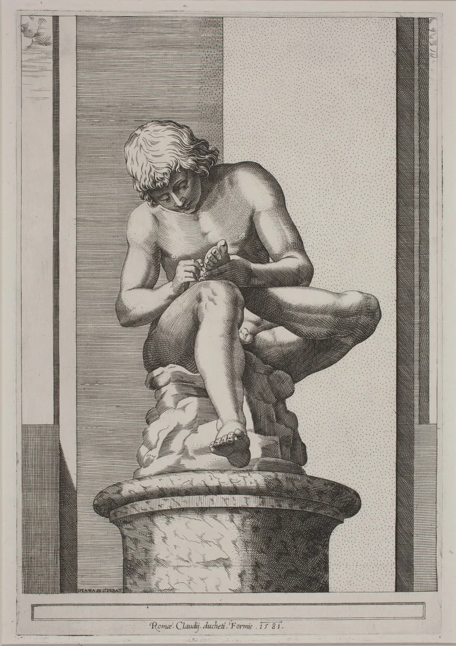 The Spinario by Diana Scultori