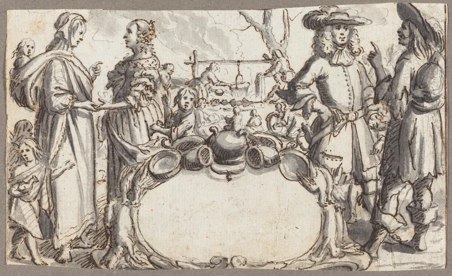 Allegory of Poverty and Wealth by Conrad Meyer