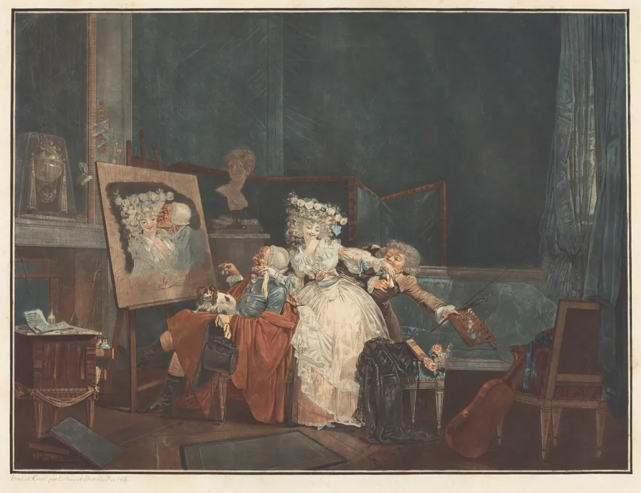 Les Deux Baisers (The Two Kisses) by Philibert-Louis Debucourt