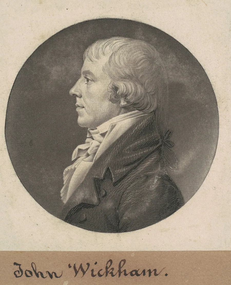 John Wickham by Charles B. J. Févret de Saint-Mémin