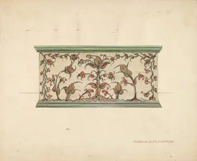 Small Decorated Box (front view)