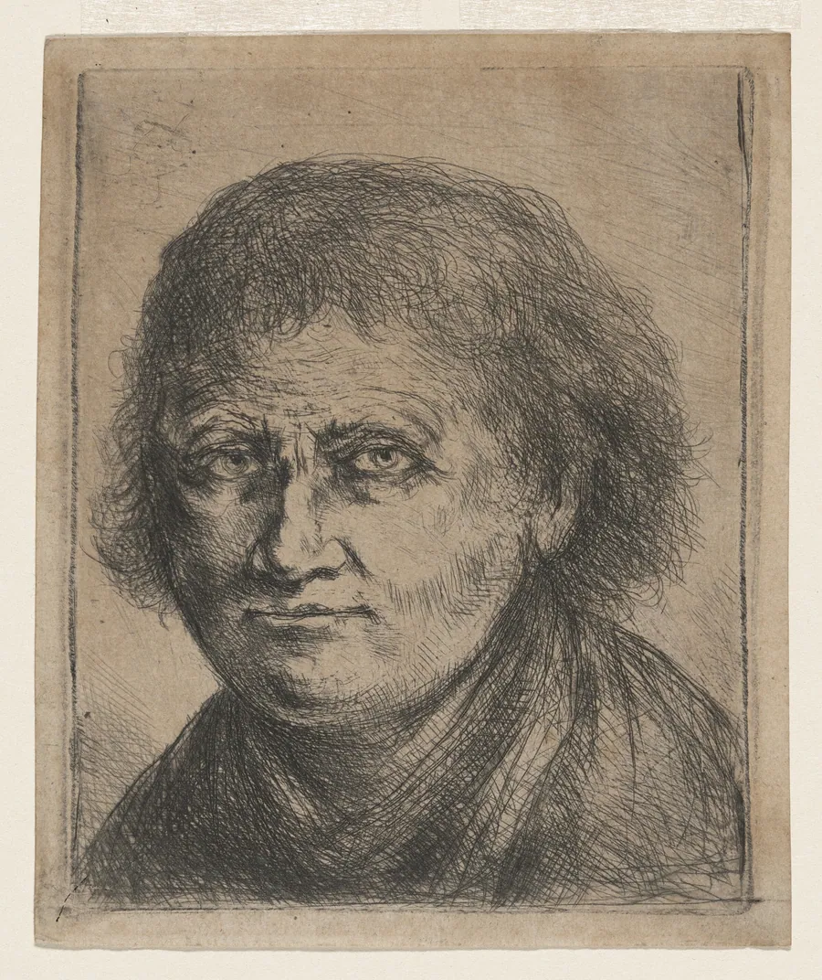Portrait of a Man Turned to the Left by Jan Chalon