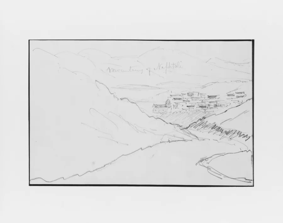 Mountains of Naphtali (?) (from Sketchbook) by Mary Newbold Sargent
