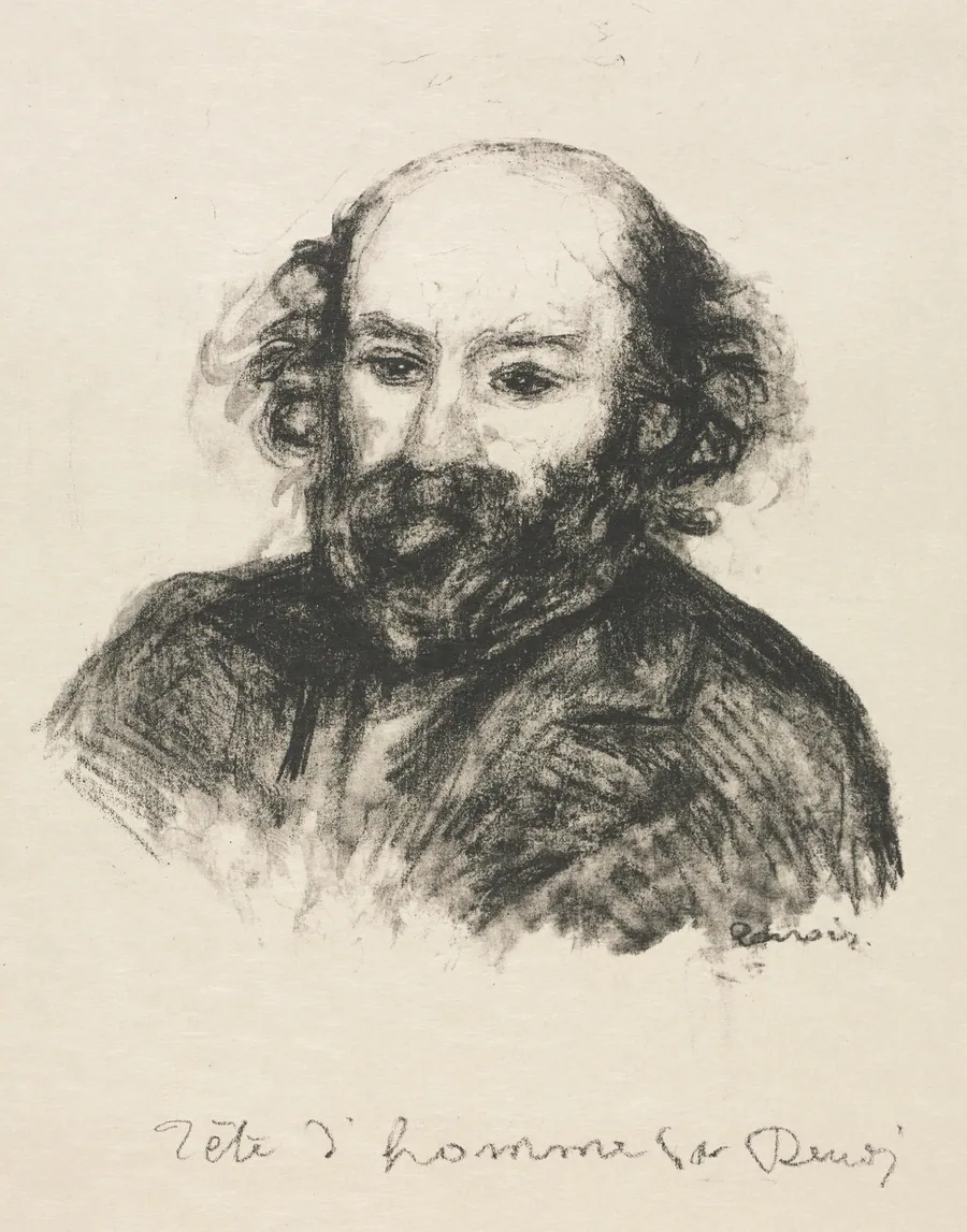 Paul Cézanne by Pierre-Auguste Renoir