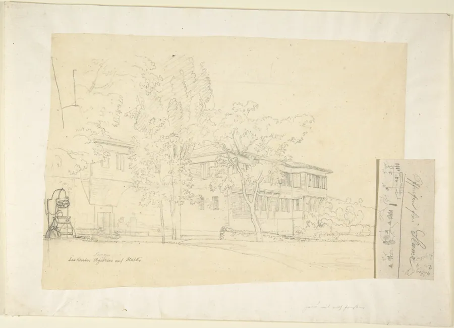 The Cloister Sanajia (?) at Kalki by Franz von Hauslab the Younger