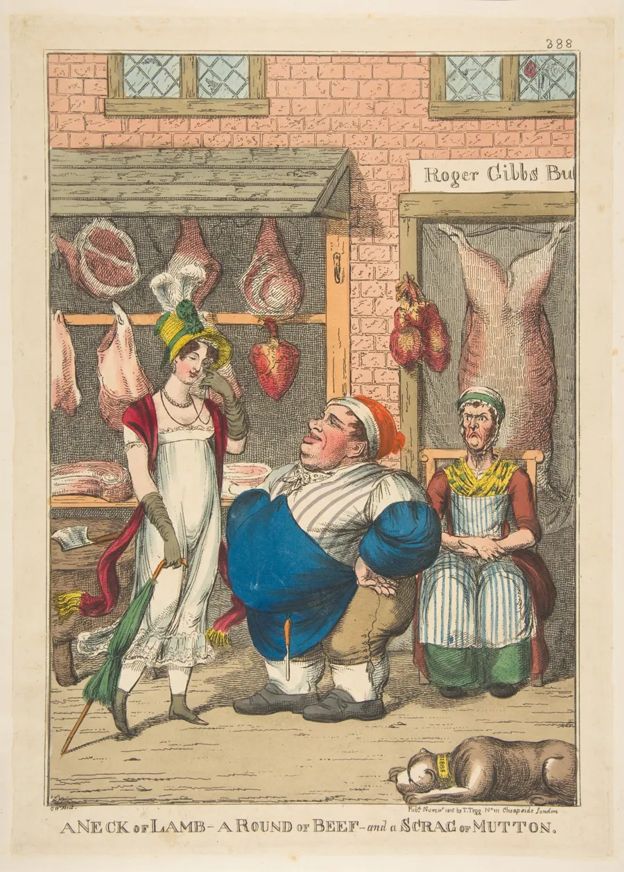 A Neck of Lamb, a Round of Beef, and a Scrag of Mutton by Charles Williams