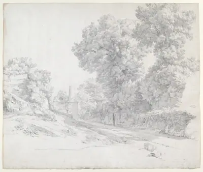 Oaks along the Appian Way near Albano