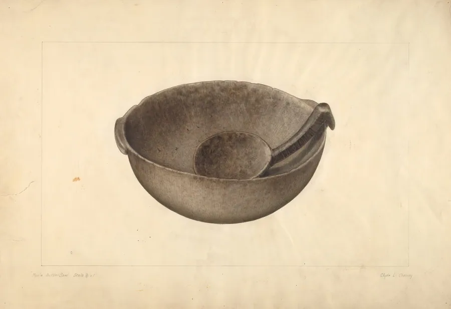 Maple Butter Bowl by Clyde L. Cheney
