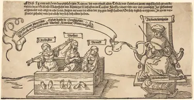Justice, Truth and Reason in the Stocks with the Seated Judge and Sleeping Piety